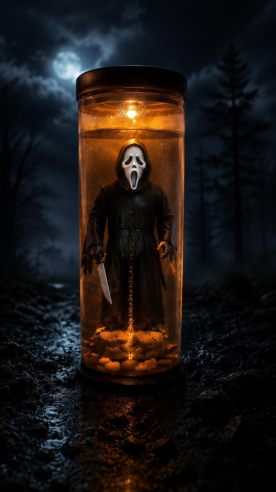 FrightGlow Halloween Water Lamp