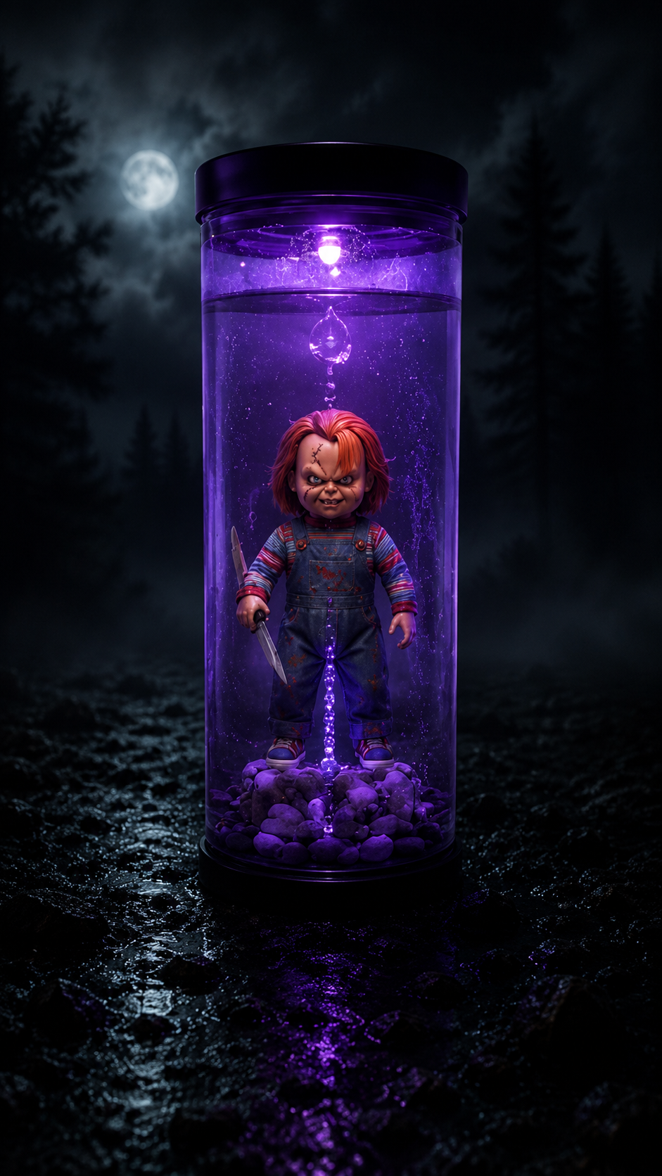 FrightGlow Halloween Water Lamp